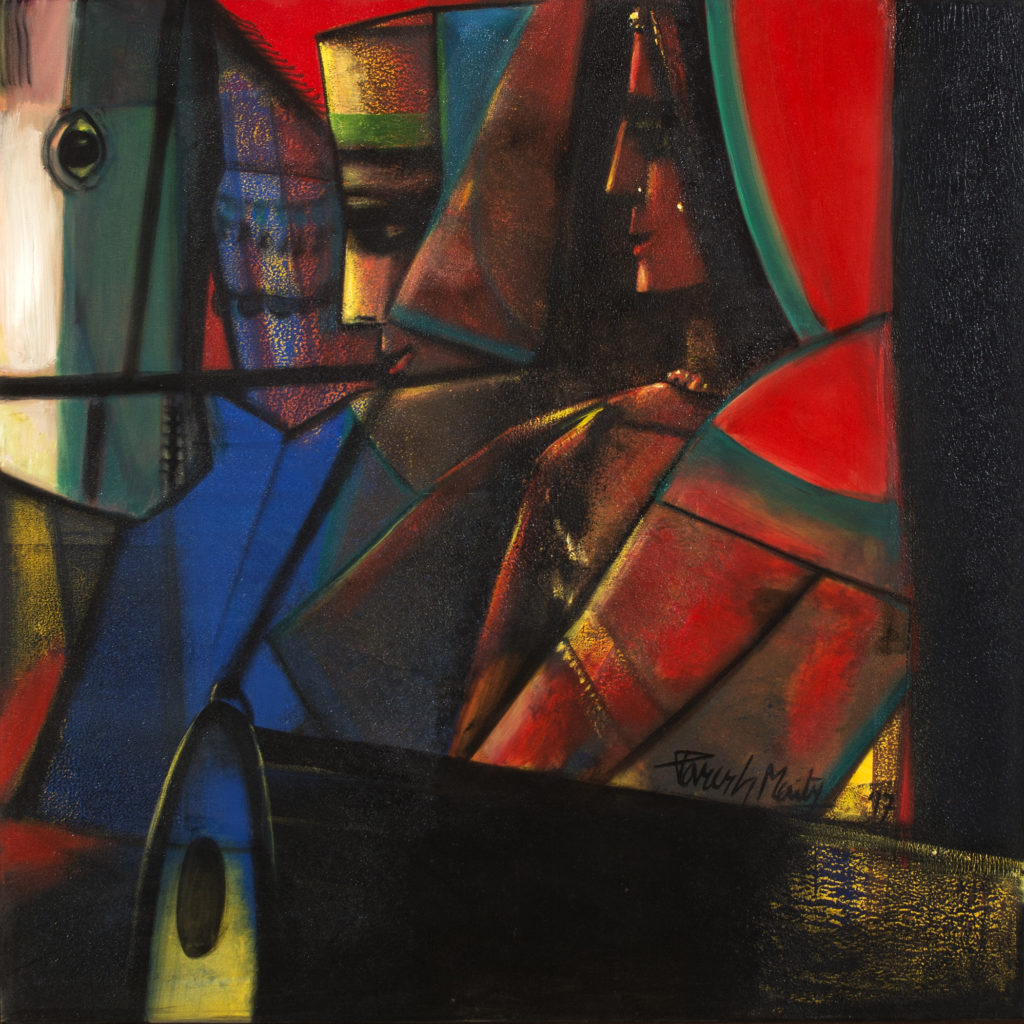 Paresh Maity, Journey From Life, Oil on Canvas, 42'' x 42'', 2016
