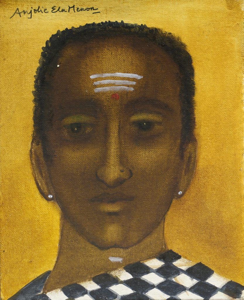 Pujari, Oil on Canvas, 10.5” x 8”, 2020